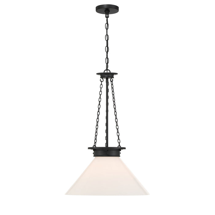 Savoy House - 7-1011-1-89 - One Light Pendant - Myers - Matte Black