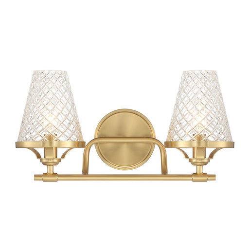 Savoy House - 8-3596-2-322 - Two Light Bathroom Vanity - Candler - Warm Brass