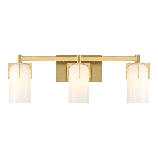 Savoy House - 8-4128-3-322 - Three Light Bathroom Vanity - Caldwell - Warm Brass