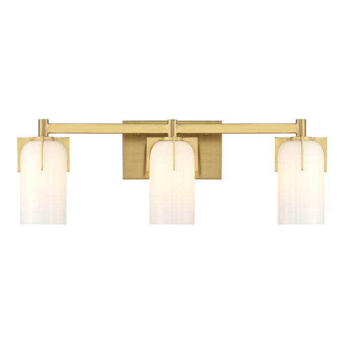 Savoy House - 8-4128-3-322 - Three Light Bathroom Vanity - Caldwell - Warm Brass