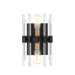 Savoy House - 9-1935-2-143 - Two Light Wall Sconce - Santiago - Matte Black with Warm Brass Accents