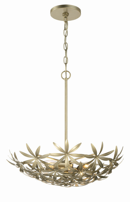 Minka-Lavery - 2146-735 - Four Light Pendant - Flower Child - Ambry Gold