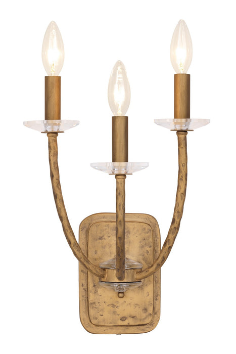 Minka-Lavery - 5283-788 - Three Light Wall Sconce - Atella - Ashen Gold