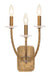 Minka-Lavery - 5283-788 - Three Light Wall Sconce - Atella - Ashen Gold