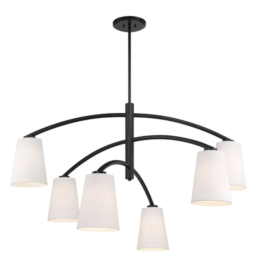 Minka-Lavery - 5399-66A - Six Light Chandelier - Headington - Coal