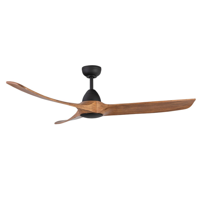 Kuzco Lighting - CF77860-MB/NW - 60"Ceiling Fan - Baylor - Matte Black/Natural Wood