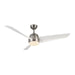 Kuzco Lighting - CF91954-BN/WH - 54"Ceiling Fan - Thalia - Brushed Nickel/Matte White