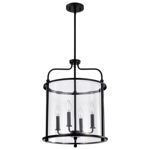 Nuvo Lighting - 60-7946 - Four Light Pendant - Yorktown - Matte Black