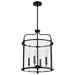 Nuvo Lighting - 60-7946 - Four Light Pendant - Yorktown - Matte Black