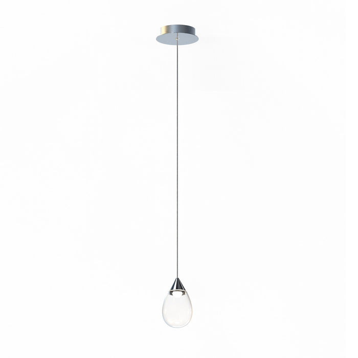 ET2 - E21561-18PC - LED Mini Pendant - Dewdrop - Polished Chrome