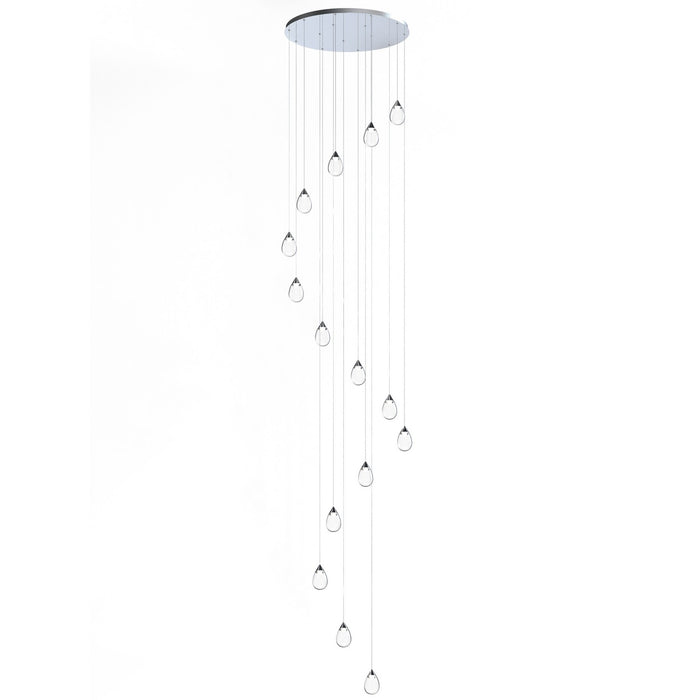 ET2 - E21569-18PC - LED Pendant - Dewdrop - Polished Chrome