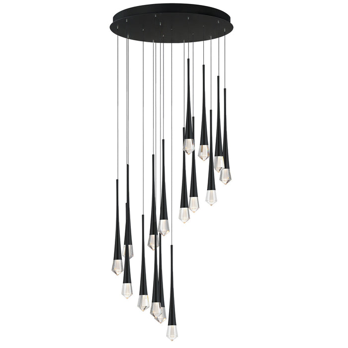 ET2 - E24230-122BK - LED Pendant - Pierce - Black