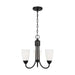 Generation Lighting. - 3120203-112 - Three Light Chandelier - Seville - Midnight Black