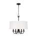 Generation Lighting. - 3320205-112 - Five Light Chandelier - Seville - Midnight Black