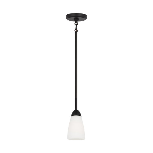 Generation Lighting. - 6120201-112 - One Light Mini Pendant - Seville - Midnight Black