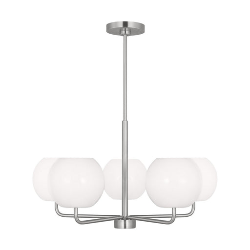 Generation Lighting. - GLC1055BS - Five Light Chandelier - Rory - Brushed Steel