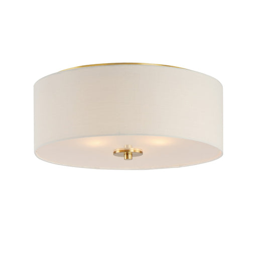 Maxim - 10010OMNAB - Three Light Flush Mount - Bongo - Natural Aged Brass