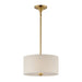 Maxim - 10011OMNAB - Two Light Pendant / Semi-Flush Mount - Bongo - Natural Aged Brass