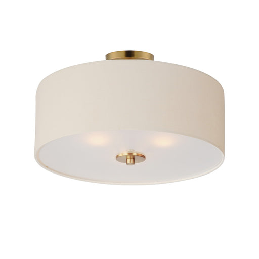 Maxim - 10014OMNAB - Three Light Pendant / Semi-Flush Mount - Bongo - Natural Aged Brass