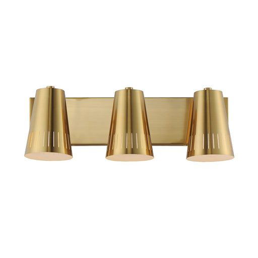 Maxim - 11433NAB - Three Light Bath Vanity - Helsinki - Natural Aged Brass