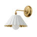 Maxim - 18051MWGL - One Light Wall Sconce - Primrose - Matte White / Gold Leaf