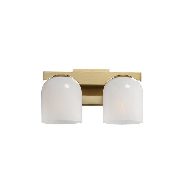 Maxim - 21232MRNAB - Two Light Bath Vanity - Scoop - Natural Aged Brass