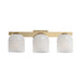 Maxim - 21233MRNAB - Three Light Bath Vanity - Scoop - Natural Aged Brass