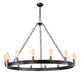 Maxim - 26276BKNAB/BUL - LED Chandelier - Noble - Black / Natural Aged Brass