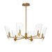 Maxim - 32356CLNAB - Six Light Chandelier - Armory - Natural Aged Brass