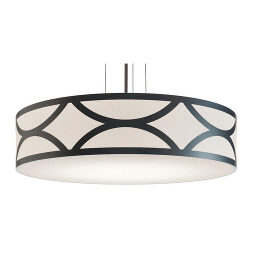 AFX Lighting - LAKP30MBBK - Four Light Pendant - Lake - Black