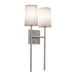 AFX Lighting - ROSS1020CBSN - Two Light Wall Sconce - Rose - Satin Nickel