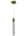 Avenue Lighting - HF1901-1-GL-BB-SNW - One Light Pendant - The Original Glacier Snow Avenue - Brushed Brass