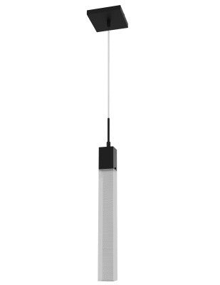 Avenue Lighting - HF1901-1-GL-BK-SNW - One Light Pendant - The Original Glacier Snow Avenue - Black