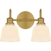 Quoizel - HIN8614AB - Two Light Bath - Hinton - Aged Brass