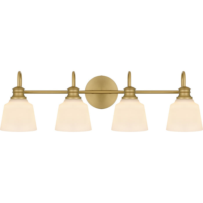 Quoizel - HIN8630AB - Four Light Bath - Hinton - Aged Brass