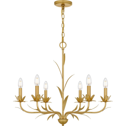 Quoizel - MAA5027GFL - Six Light Chandelier - Maria - Gold Leaf