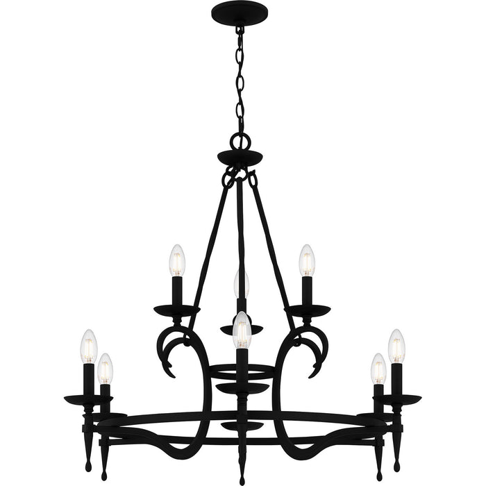 Quoizel - OCA5032EK - Nine Light Chandelier - Octavia - Earth Black