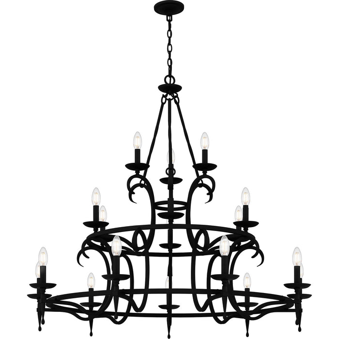 Quoizel - OCA5046EK - 18 Light Chandelier - Octavia - Earth Black