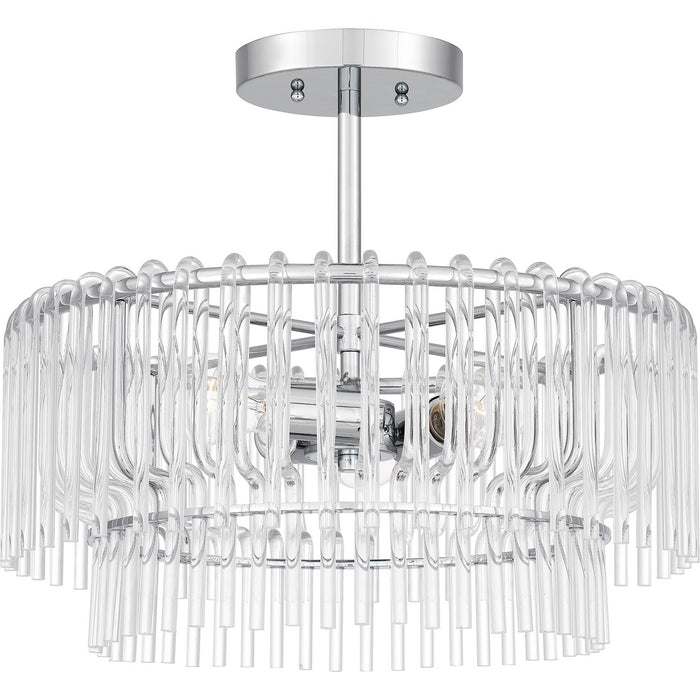 Quoizel - PCTAY1718C - Three Light Semi Flush Mount - Tayshia - Polished Chrome