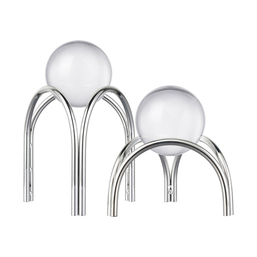 ELK Home - S0057-11221/S2 - Orb Stand - Set of 2 - Sibyl - Silver