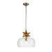 Lucas + McKearn - PD1005G-1 - One Light Pendant - Toissant - Gold Leaf/Silver Leaf