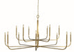 Framburg - 5870 BR - 14 Light Foyer Chandelier - Manhattan - Brushed Brass