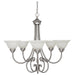 Capital Lighting - 3226MN-220 - Five Light Chandelier - Hometown - Matte Nickel