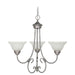 Capital Lighting - 3223MN-220 - Three Light Chandelier - Hometown - Matte Nickel