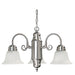 Capital Lighting - 3253MN-118 - Three Light Chandelier - David - Matte Nickel