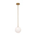 Artcraft - AC11761BR - One Light Pendant - Aurelia - Brass