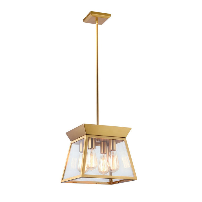 Artcraft - AC11851BB - Four Light Chandelier - Lucian - Brushed Brass