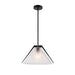 Artcraft - AC11911BK - One Light Pendant - Baltic - Black and Brushed Brass