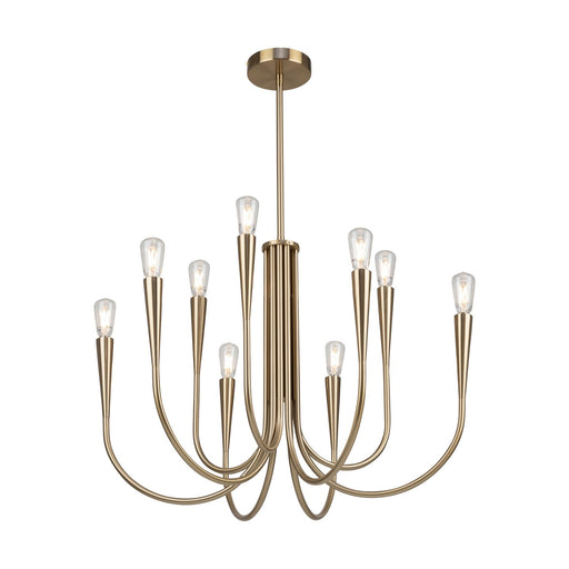 Artcraft - AC11929BR - Nine Light Chandelier - Bronte - Brass