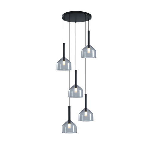 Artcraft - AC11955BK - Five Light Chandelier - Kali - Black